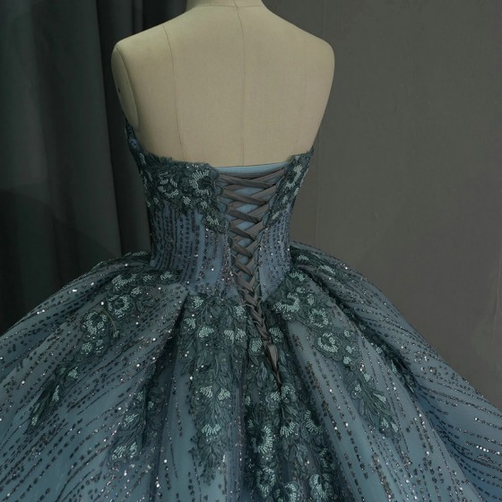 2024 New Classic Quinceanera Dresses Strapless Organza Princess Ball Gowns Sequins Lace Up vestido de 15 quinceanera