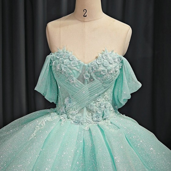 Corset Ball Gown 2024 Tulle Lace Scoop Off the Shoulder Floor Length Customized Quinceanera Anos Vestido Drop Shipping
