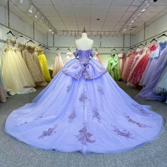 2025 Purple Quinceanera Dress Sweet 15 Evening Dress Crystal Sleeveless Ball Gown Beading Vestido De Nina De Las Flores