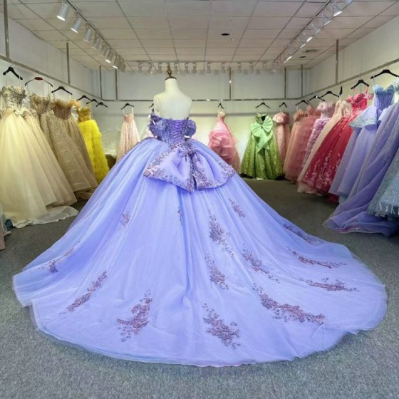 2025 Purple Quinceanera Dress Sweet 15 Evening Dress Crystal Sleeveless Ball Gown Beading Vestido De Nina De Las Flores