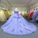 2025 Purple Quinceanera Dress Sweet 15 Evening Dress Crystal Sleeveless Ball Gown Beading Vestido De Nina De Las Flores