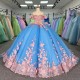 2025 Quinceanera Dress Ruffled Quinceanera Dresses Custom Off Shoulder Ball Gown Mexican Masquerade 15 Years Princess Pageant Sweet 16