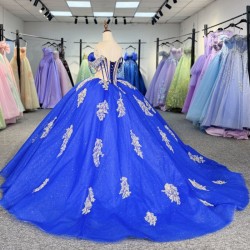 2025 Quinceanera Dresses Blue Prom Dress Customized Beautiful Cap Sleeve Vestido De 15 Anos Quinceanera Dresses vestidos de quinceañera