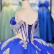 2025 Quinceanera Dresses Blue Prom Dress Customized Beautiful Cap Sleeve Vestido De 15 Anos Quinceanera Dresses vestidos de quinceañera