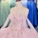 Ball Gown Quinceanera Dress for Women Tulle Lace Customized Strapless Lace Up Sequins Made To Order Vestidos De Gala