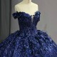 Ball Gown for Women Lace Appliques V-neck Beadings Lace Up Cap Sleeve Formal Party Dress Made To Order Vestido De Baile