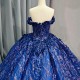 Ball Gown for Women Lace Appliques V-neck Beadings Lace Up Cap Sleeve Formal Party Dress Made To Order Vestido De Baile