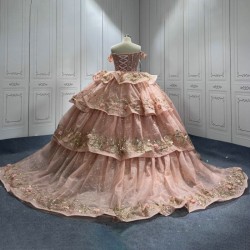 Beading Vestido De Quinceanera Pink Quinceanera Dress Sweet 15 Evening Dress Crystal Sleeveless Ball Gown 