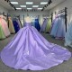 Beautiful Purple Customized Ball Gown Quinceanera Dresses Ball Gown Strapless Graduation Party Dress vestidos de quinceañera