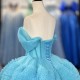 Blue Ball Gown Princess Girl Sweet 15 Quinceanera Dresses Floor Length Beauty Customize Prom Party Gowns Dress vestidos 15 años