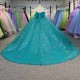Blue Ball Gown Princess Girl Sweet 15 Quinceanera Dresses Floor Length Customize Prom Party Gowns Dress vestidos de quinceanera 