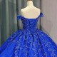 Blue Ball Gown Quinceanera Dresses Shiny Beaded Customized Party Floor-length Birthday Gown vestido de 15 quinceañera
