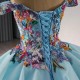 Cake Quinceanera Dress Sweet 16 Ball Gown Off The Shoulder Mexico Beading Princess Lace Up Embroidery vestido de 15 quinceanera 