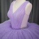 Charming Bling Quinceanera Dresses 2024 Purple Corset Sweet 16 Dress V-neck Sleeveless Custom Made Robes De Soiree