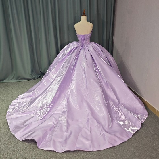 Charming Stain Quinceanera Dress Ball Gown 2024 Classic Appliques Dress Elegant Strapless Gown 16 Party Gown vestidos 15 anos 
