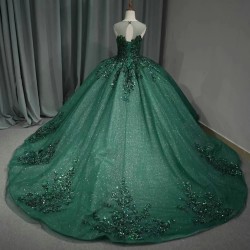 Classic Ball Gown Quinceanera Dress Customized O-neck Sleeveless Sweep Train Party Fashion Dresses vestidos de quinceanera