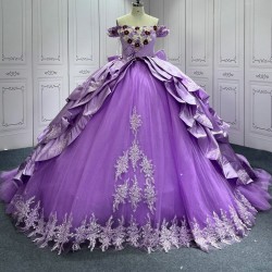 Crystal Purple Quinceanera Dress Sweet 15 Evening Dress Sleeveless Ball Gown Beading Vestido De Quinceanera