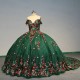 Elegance Princess Green Off Shoulder Ball Gown Lace Up Quinceanera Dresses Birthday Party Sweet 16 Dress vestido de 15 anos