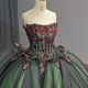 Elegant Beaded Quinceanera Dress for Girls 2024 Strapless Ball Gown Evening Dress Royal Evening Party Gowns vestido de 15 anos