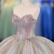 Elegant Girls Green Mexican Ball Gown Beautiful Customized Lace-Up Corset Sweet Quinceanera Dresses Pageant vestidos 15 años