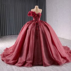 Exquisite Tulle Quinceanera Dresses 2024 One-Shoulder Beads Personalised Sweet 15 16 Years Drop Shipping vestidos de quinceaera
