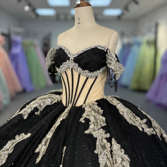 Fascinating Off The Shoulder Beaded Corset Quincenara Dress Beaded Wedding Dresses 2025 Customized vestido 15 anos quinceanera