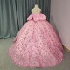 Fashion 2024 Quinceanera Dress Sweet 15 16 Ball Gown Applique Beading Sequins Detachable Sleeveless Formal Vestidos De 15 Anos