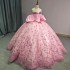 Fashion 2024 Quinceanera Dress Sweet 15 16 Ball Gown Applique Beading Sequins Detachable Sleeveless Formal Vestidos De 15 Anos