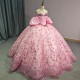 Fashion 2024 Quinceanera Dress Sweet 15 16 Ball Gown Applique Beading Sequins Detachable Sleeveless Formal Vestidos De 15 Anos