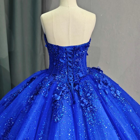 Flower Girl Dresses Red Lace Appliques Ruffles Floral Princess Pageant Gown Tulle Strapless Ball Gown Quinceanera Dresses
