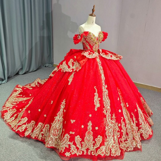 Glitter Quinceanera Dress Ball Gown Lace Applique V-neck Beading Sequins Spaghetti Corset Sweet 16 Vestido De 15 Anos