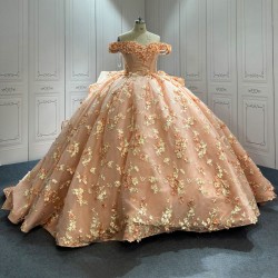 Gold Quinceanera Dress Sweet 15 Evening Dress Crystal Sleeveless Ball Gown Beading Vestido De Quinceanera