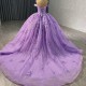 Jancember 2024 Sequins Party Dress Female Sweetheart Flared Sleeved Shiny Dress New Women Long Evening Dress vestidos de novias