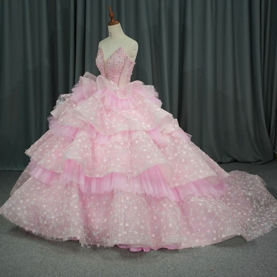 Jancember Appliques Quinceanera Ball Gown Prom Dress Sweet 16 Dress Floor-length Gown Custom Made vestidos de 15 quinceanera