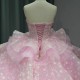 Jancember Appliques Quinceanera Ball Gown Prom Dress Sweet 16 Dress Floor-length Gown Custom Made vestidos de 15 quinceanera