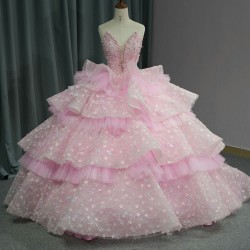 Jancember Appliques Quinceanera Ball Gown Prom Dress Sweet 16 Dress Floor-length Gown Custom Made vestidos de 15 quinceanera