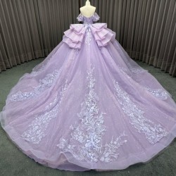 Exquisite Stylish Quinceanera Gown For Girl 2025 Ball Gown Sequins Sweetheart Chapel Train Beading Robe De Mariée