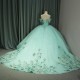 Jancember Princess Beaded V-neck Quinceanera Dresses Ball Gown 2024 Prom Dresses Puffy Sweet Gown vestido 15 anos quinceanera