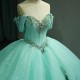 Jancember Princess Beaded V-neck Quinceanera Dresses Ball Gown 2024 Prom Dresses Puffy Sweet Gown vestido 15 anos quinceanera