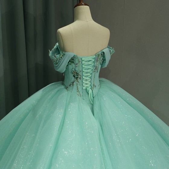 Jancember Princess Beaded V-neck Quinceanera Dresses Ball Gown 2024 Prom Dresses Puffy Sweet Gown vestido 15 anos quinceanera