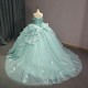 Jancember Quinceanera Dress 2024 Princess Birthday Party Gown Gift Long Puffy Skirt Off Shoulde Formal Tassel vestidos 15 anos