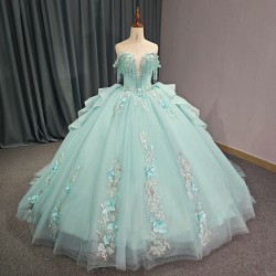 Jancember Quinceanera Dress 2024 Princess Birthday Party Gown Gift Long Puffy Skirt Off Shoulde Formal Tassel vestidos 15 anos