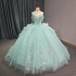 Jancember Quinceanera Dress 2024 Princess Birthday Party Gown Gift Long Puffy Skirt Off Shoulde Formal Tassel vestidos 15 anos