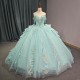 Jancember Quinceanera Dress 2024 Princess Birthday Party Gown Gift Long Puffy Skirt Off Shoulde Formal Tassel vestidos 15 anos