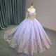 Jancember Shiny Scoop Birthday Quinceanera Ball Gown Lace-Up Dress Beading Floor-length Evening Gown Custom Made vestido 15 anos