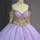 Jancember Shiny Scoop Birthday Quinceanera Ball Gown Lace-Up Dress Beading Floor-length Evening Gown Custom Made vestido 15 anos