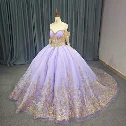 Jancember Shiny Scoop Birthday Quinceanera Ball Gown Lace-Up Dress Beading Floor-length Evening Gown Custom Made vestido 15 anos