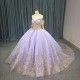 Jancember Shiny Scoop Birthday Quinceanera Ball Gown Lace-Up Dress Beading Floor-length Evening Gown Custom Made vestido 15 anos
