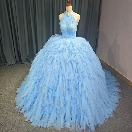 Lace Blue Customized Quinceanera Dresses for Teens Lacing up Surprise Price Tulle Diamond Vestido De 15 Made to Order