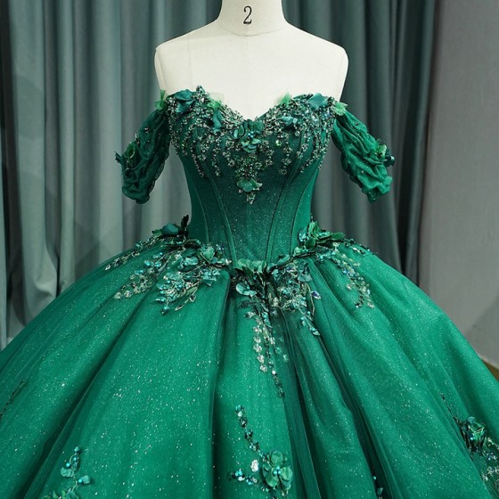 Luxury Green Organza Quinceanera Dress 2024 Dresses Ball Gown Prom Dress Sweet 15 Dresses Party Gown vestido de 15 anos